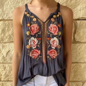 Floral Tunic Tank Top